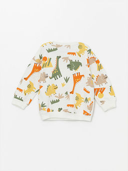 Bisiklet Yaka Uzun Kollu Bask?l? Erkek Bebek Sweatshirt - Waikiki фото 2