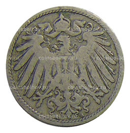 Монета 10 пфеннигов 1890 года А Германия