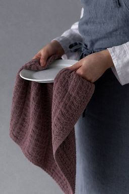 Полотенце кухонное 34х70 коричневый хлопок