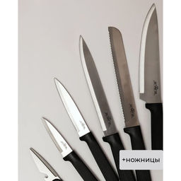 Набор ножей на подставке, 7 пр. JEWEL арт. ПС0006/7-16