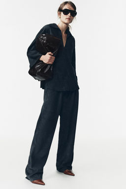 LIMITED EDITION SUEDE LEATHER POCKET SHIRT - Zara фото 16