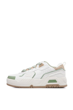 Кеды Бежевый/Зеленый/Коричневый