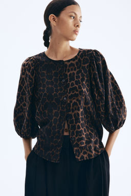 Blusa en mezcla de lino - H&m фото 13