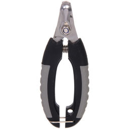 Цена за 2 шт. Когтерез для животных "ПРЕМИУМ - МОЙ БРО", прорезиненная ручка, с фиксатором, цвет серый/черный, 4.5*12.5см