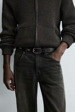 LIMITED EDITION LEATHER STUDDED BELT - Zara фото 4