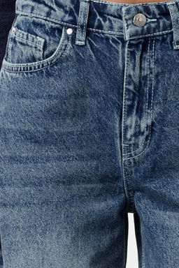 TRENDYOLMILLA Mavi Yuksek Bel Barrel Baggy Jeans TWOAW25JE00130  фото 8