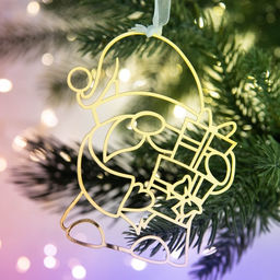 Ёлочная игрушка новогодняя «Гном», 9.8×8.2 см