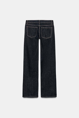 JEANS TRF WIDE LEG TIRO BAJO ROTOS / ?ndigo oscuro - Zara фото 7