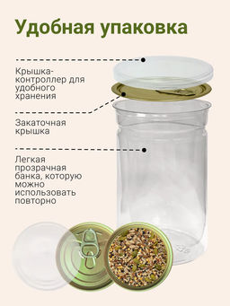 СМЕСЬ СЕМЯН для салата и выпечки Клетчатка/Инулин 600 г - Sneko Gold фото 12