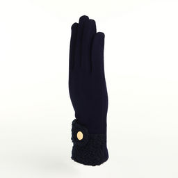 Перчатки женские, безразмерные, без утеплителя, синие