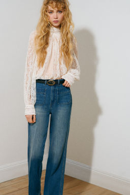 Straight High Waist Jeans - H&m фото 5