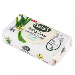 Мыло туалетное твердое детское Dalan Baby Zero 90г, Алое вера (Турция) фото 3