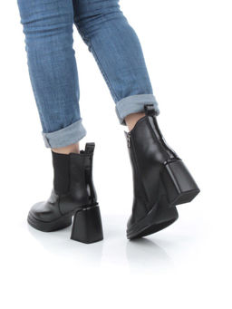 04-M3-836 BLACK Ботильоны зимние женские (натуральная кожа, натуральный мех) - Фабричный китай фото 16