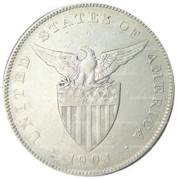 1 песо 1904 года Филиппины (Администрация США)