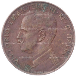 Монета 2 чентезимо 1917 года Италия