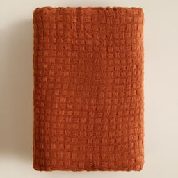 Плед «Этель» Relief, 130×170 см, 100% акрил, цвет терракотовый