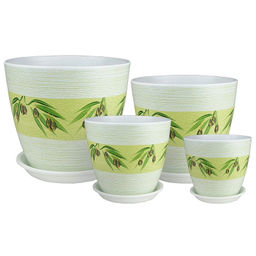 Набор горшков Бутон Аттика из 4-х 1\2\3,8\5,4л (уп.2) - Сады аурики фото 2