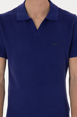 Erkek Slim Fit Polo Yaka A__k Lacivert Ti__rt - U.s. polo assn фото 13