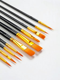 Набор кистей синтетика, 10 шт