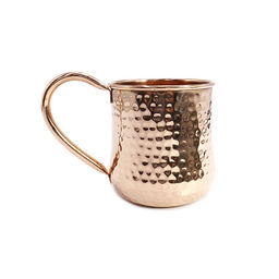 Медная кружка с ручкой для настаивания медной воды d-9см h-9,5см 500ml