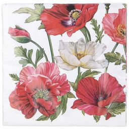 САЛФЕТКИ БУМАЖНЫЕ LEFARD МАКИ 33*33СМ, 3СЛОЯ, 20ШТ  фото 2