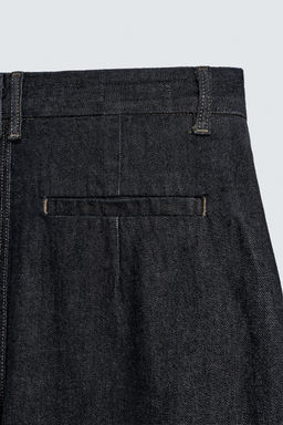 PLEATED WIDE-LEG JEANS - Zara фото 10