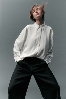 Camisa con costuras a contraste - H&m фото 2