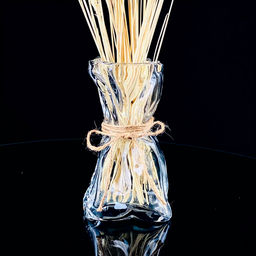 Декоративная ваза для цветов 19 см Lenardi в под.уп.(х12) Стекло арт.200-094