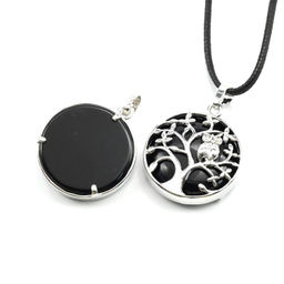 Кулон Дерево двухсторонний в металле с аметистом 27*27мм - Радуга камня фото 8