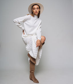 Костюм #КТ8306, белый - Dommod фото 3