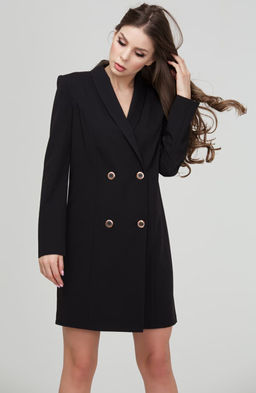 Эффектное платье черный