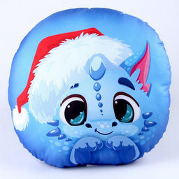 Подушка круглая Дракоша, синий - Mni mnu фото 3