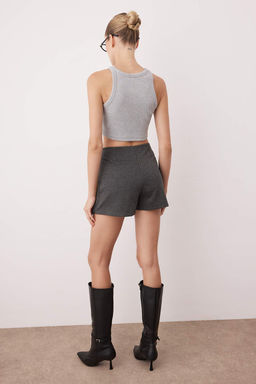 Antrasit Volanl? Mini Orme Sort Etek TWOAW26ET00104 - Trendyolmilla фото 4