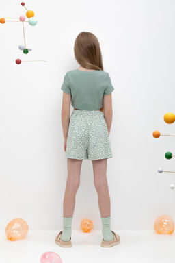 Crockid _ КР 400686/холодная мята,листья к479 шорты для дев  фото 5