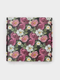 Набор тарелок Растительный узор, 7 предметов: d=30 см - 1 шт., d=18 см - 6 шт., стекло, золотистый - Simaland фото 5