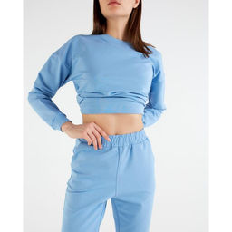 Костюм женский (свитшот, брюки) MINAKU: Casual Collection, размер 48, голубой