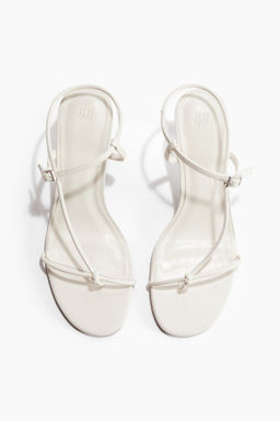 Sandalias de tac?n con tiras finas - H&m фото 9