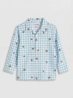 G?mlek Yaka Erkek ?ocuk Pijama Tak?m?