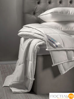 Одеяло утяжеленное MEDSLEEP РАДЕН хлопок/плстр/стекл.гранулы, 9 кг, бел