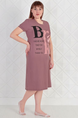 Арт. 4125 Туника женская 50-58 (5 шт) Цвет:кофейный - Калинка фото 2