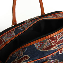 Сумка дор L-082, 52*20*34, 2 отд на молниях, дл ремень, гобелен - Simaland фото 4