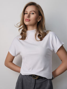 Футболка женская блузка КФ103 Белый от фабрики Спортсоло