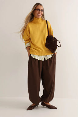 Брюки-алладины Brown - Erist store фото 3