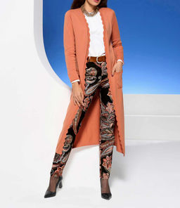 Кардиган, цвета папайи