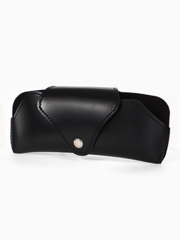 Футляр для очков , 16*3*6,3 см, кнопка, черный