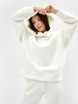 Худи женское в молочном цвете молочный 122745 - Mark formelle фото 2