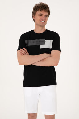Erkek Regular Fit Bisiklet Yaka Siyah Ti__rt Sepette S_rpriz _ndirim - U.s. polo assn фото 3