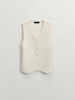 Жилет из вискозы с кружевным рисунком / Zarina  фото 4