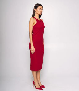 Платье #КТ2263 (1), бордовый