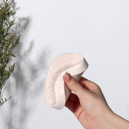 Спонж для умывания «Умывашка», 11×8×2 см, бежевый